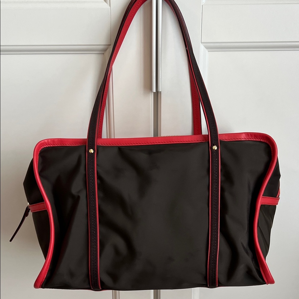 Kate Spade Brown and Red Tote Bag - Picture 3 of 12